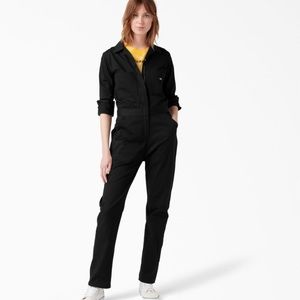 Dickies Women’s Long Sleeved 100% Cotton Coveralls in Black